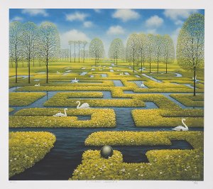 Jacek Yerka, WIOSENNY LABIRYNT, 2005
