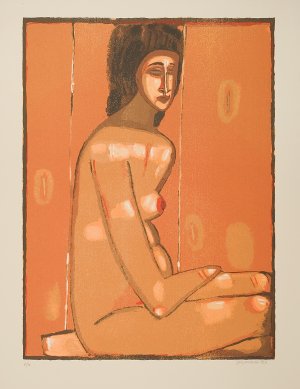 Jerzy Nowosielski, AKT POMARAńCZOWY, 1997