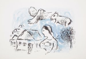 Marc Chagall, WIOSKA (LE VILLAGE), 1977