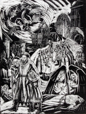 Stefan Mrożewski, GRAFIKA Z TEKI LEGENDY O WARSZAWIE, OK. 1930