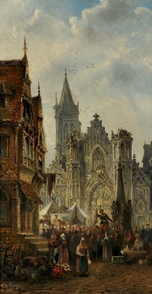 Franz Auguste  Rezia, PRZED KATEDRĄ, 1882
