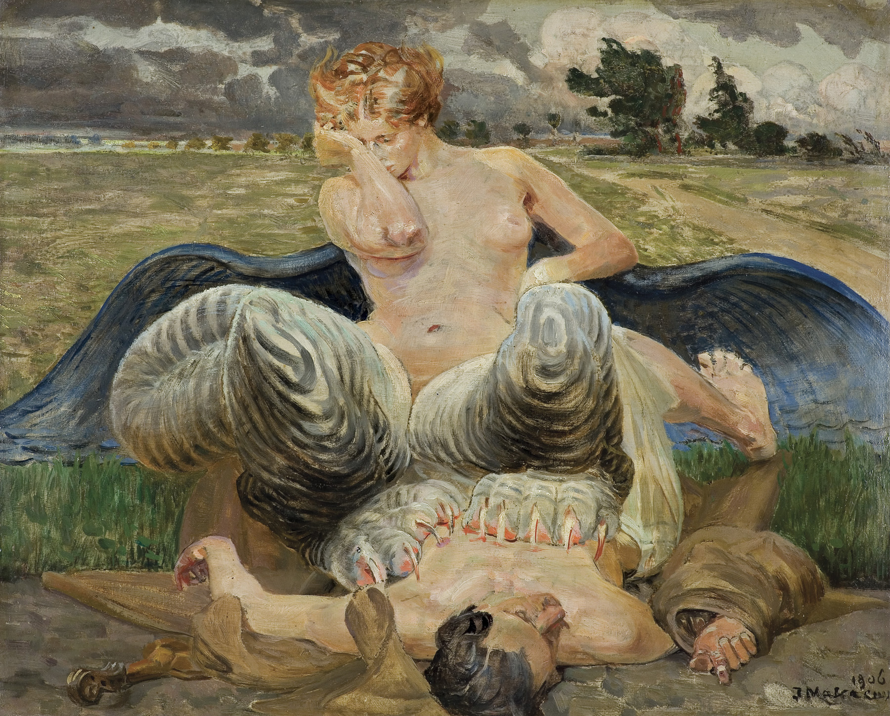 Jacek Malczewski, ARTYSTA I CHIMERA, 1906