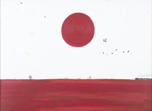 Ribeka Fuji, DEEP RED HORIZON, BRIGHT RED SUN, 2020