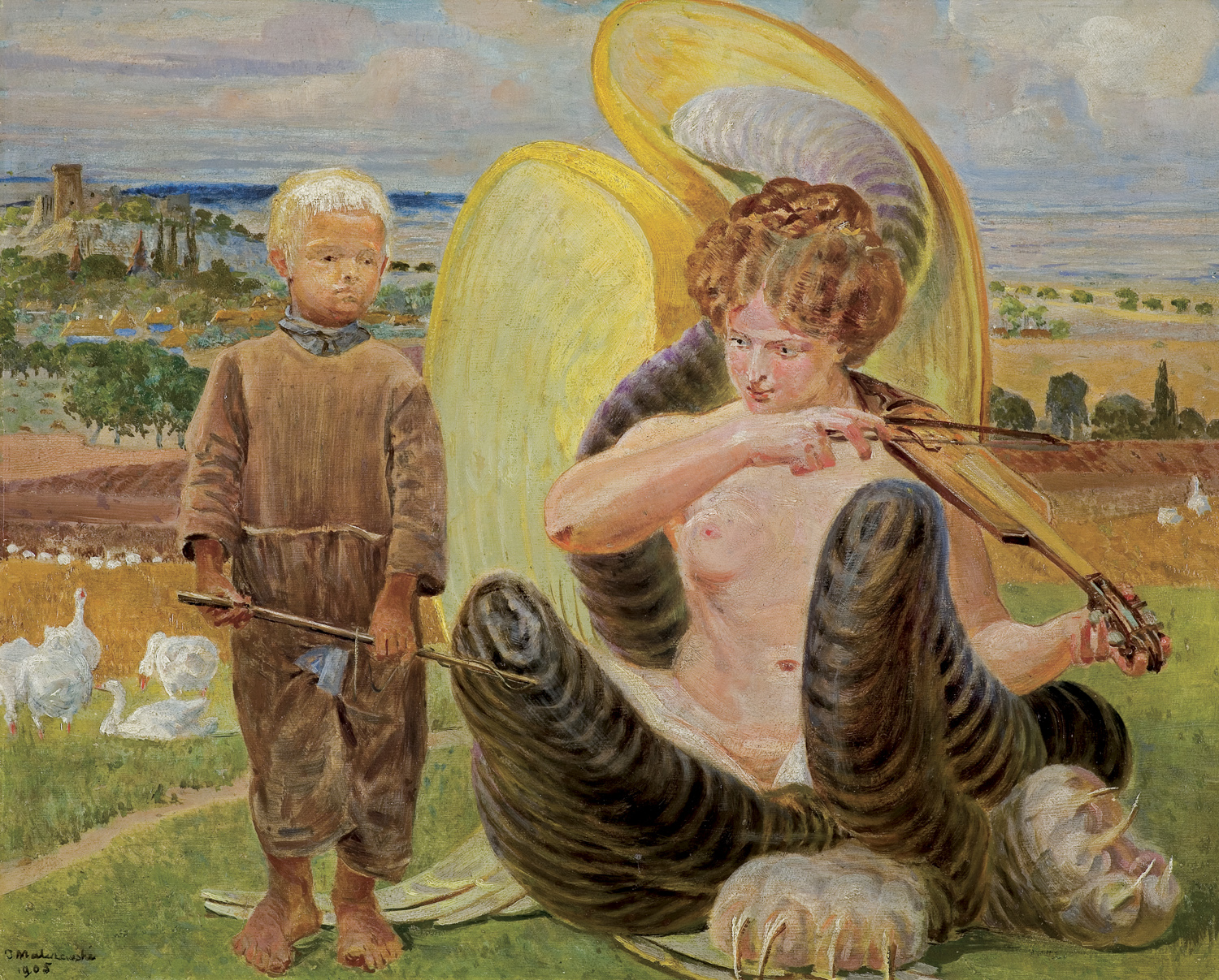 Jacek Malczewski, PASTUSZEK I CHIMERA, 1905