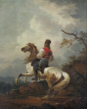 Aleksander Orłowski, HAJDAMAKA NA KONIU, OK. 1803