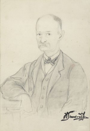 Henryk Siemiradzki, PORTRET MĘSKI, LATA 70. XIX W.