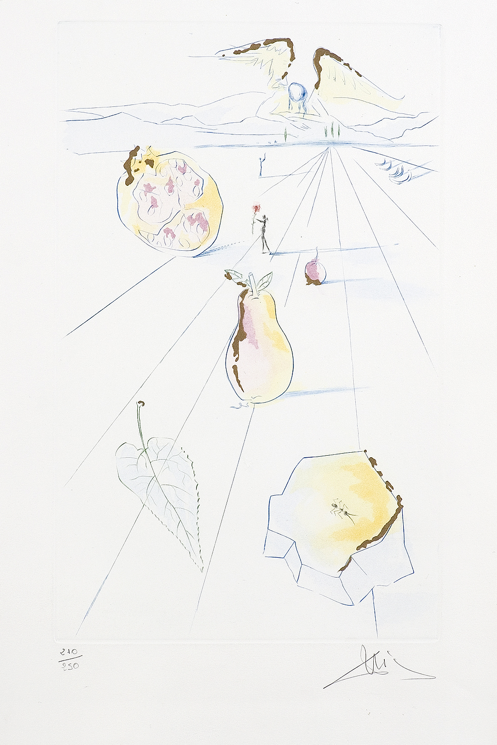 Salvador Dali, THE FRUITS OF THE VALLEY, 1971