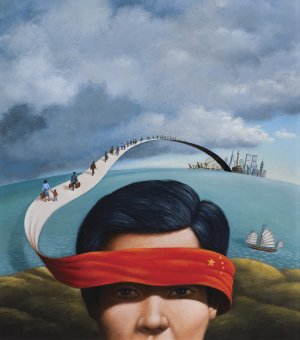 Rafał Olbiński, HONG KONG BLUES, 1990