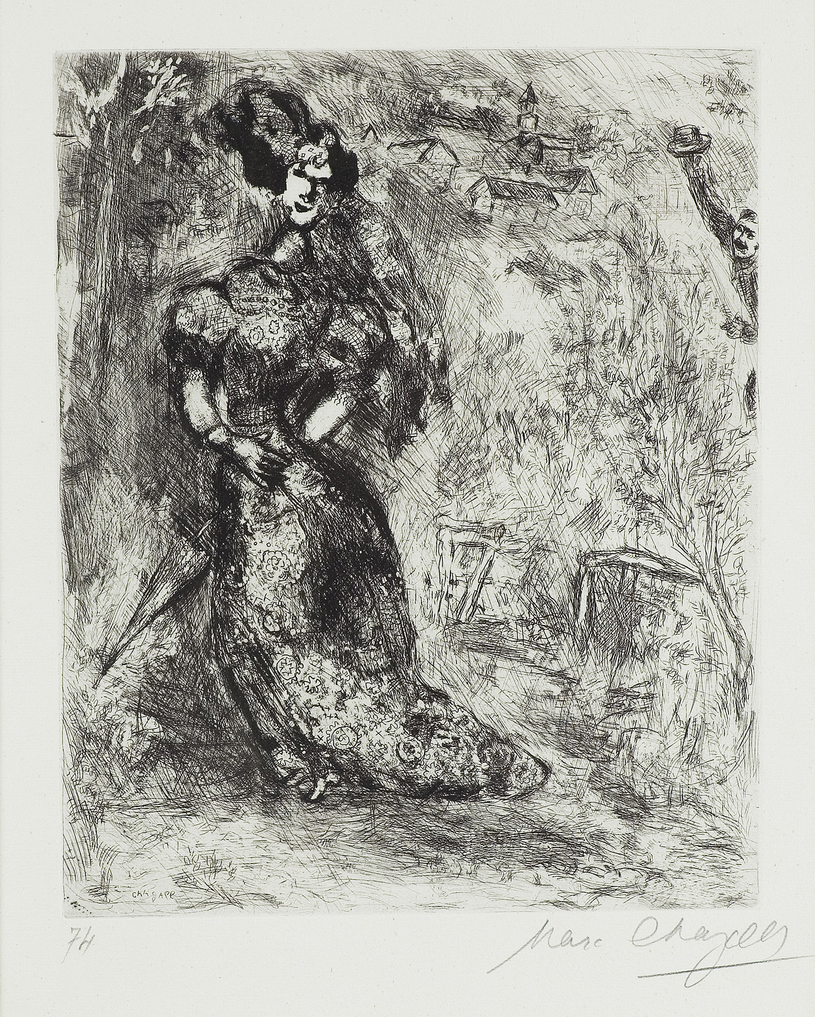 Marc Chagall, Z CYKLU ILUSTRACJI DO „BAJEK” LA FONTAINE'A
