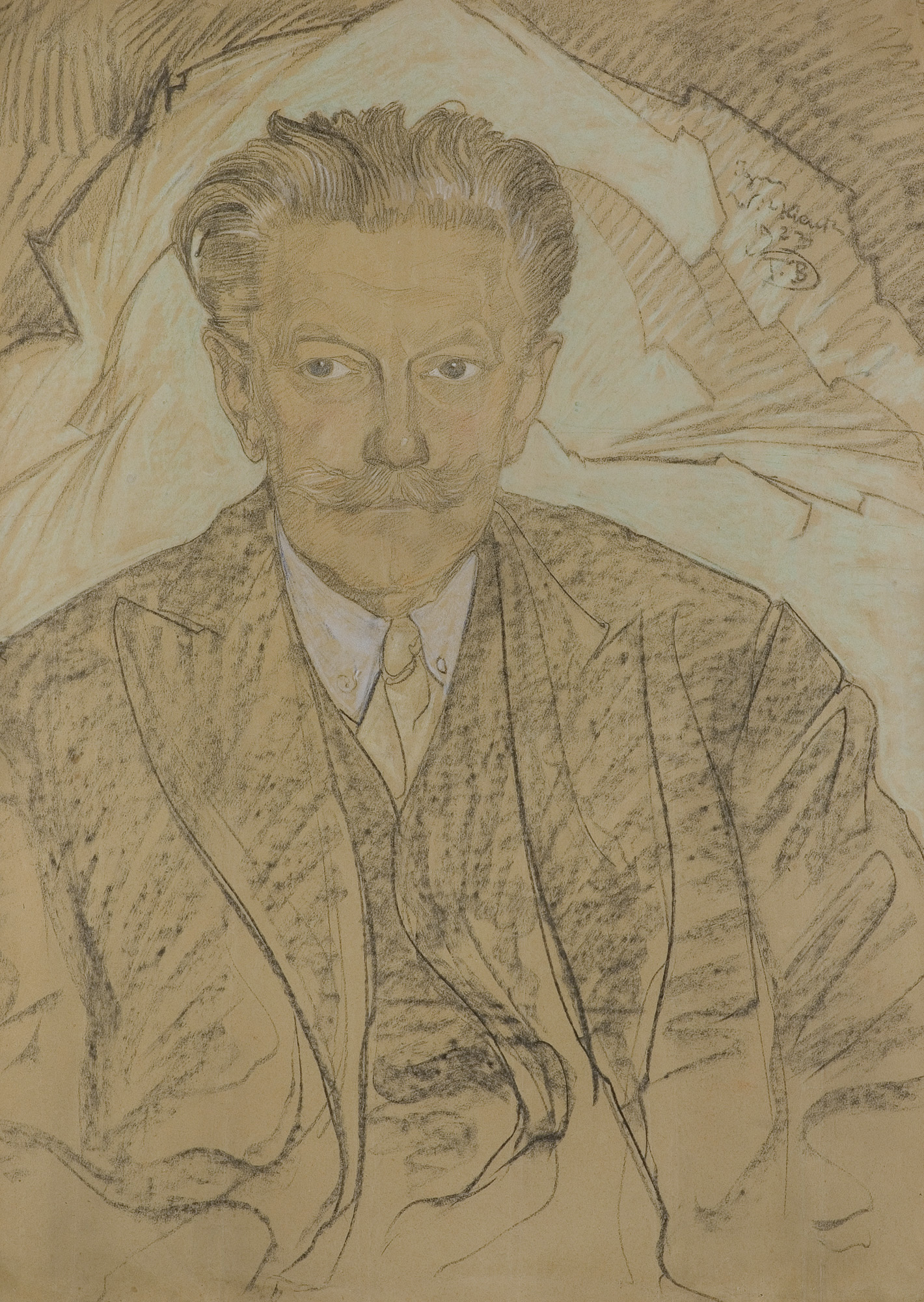 Stanisław Ignacy Witkiewicz, PORTRET CZESŁAWA JANKOWSKIEGO, 1923