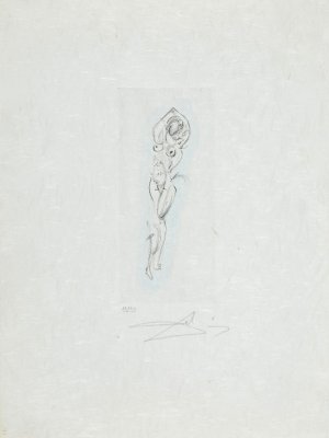 Salvador Dali, AKT – WINIETA DO POÈMES SECRETS, 1967