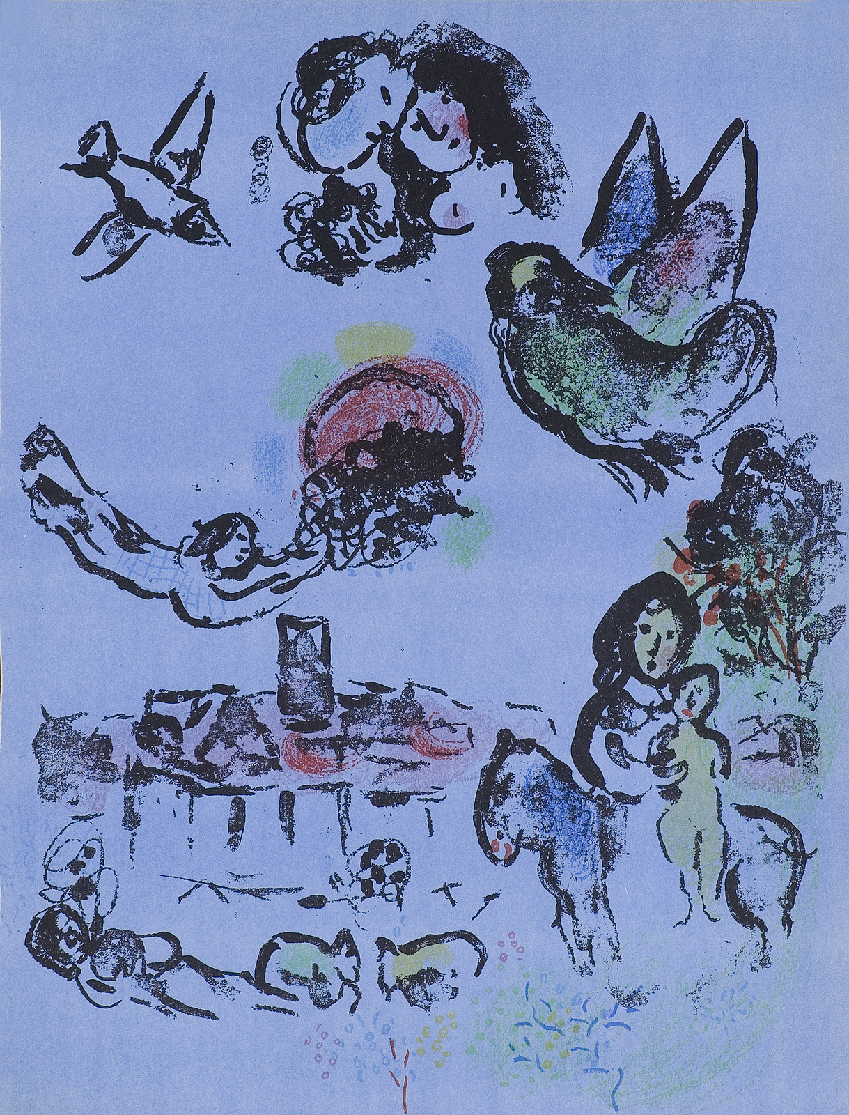 Marc Chagall, NOC W VENCE (NOCTURNE À VENCE), 1963