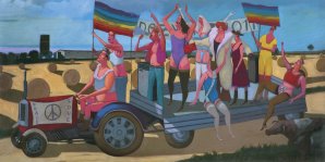 Jacek Pałucha, DOŻYNKOWA PARADA W POSTĘPOWYM PEGEERZE, 2011