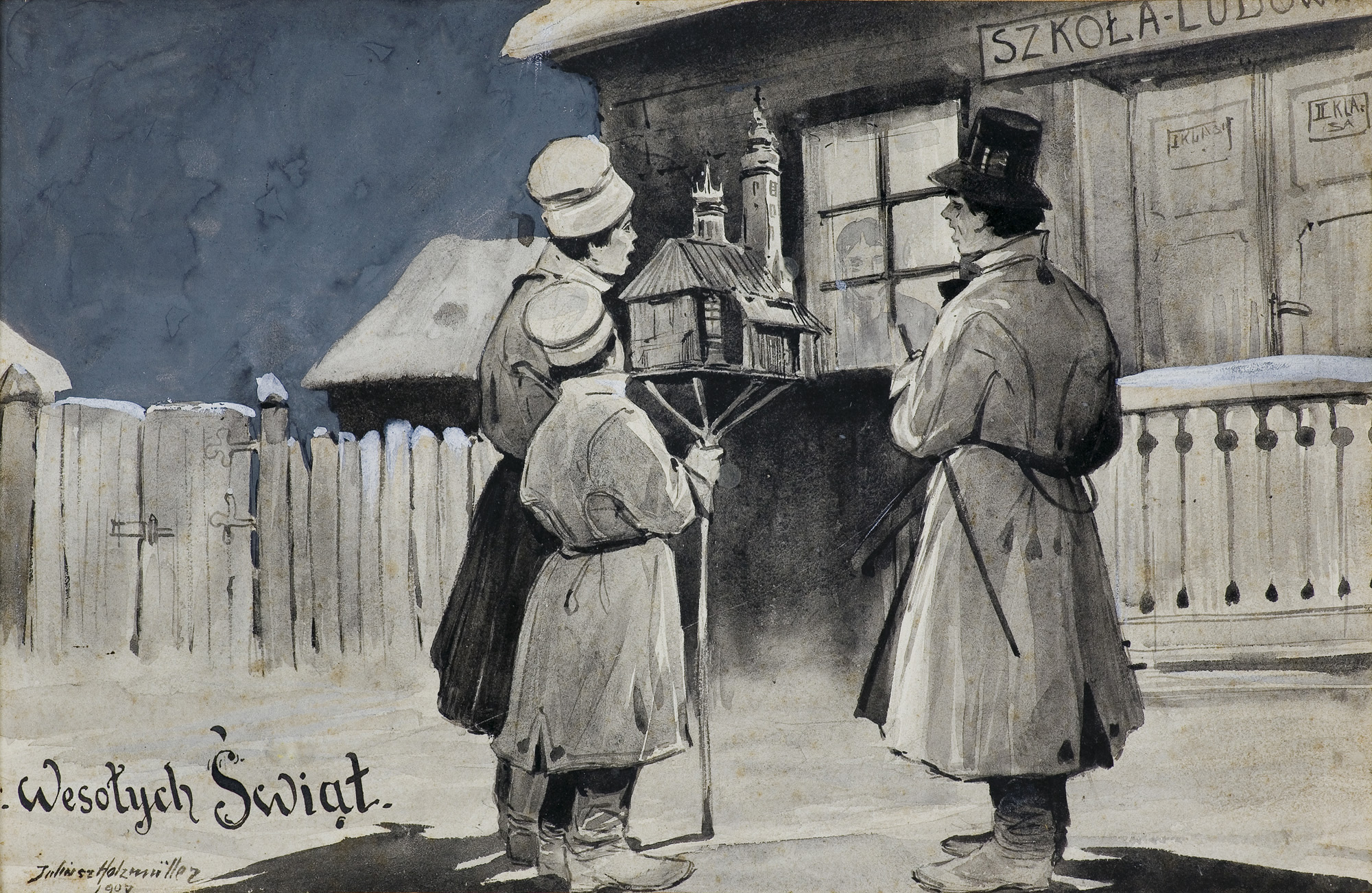 Juliusz Holzmüller, WESOŁYCH ŚWIĄT!, 1907