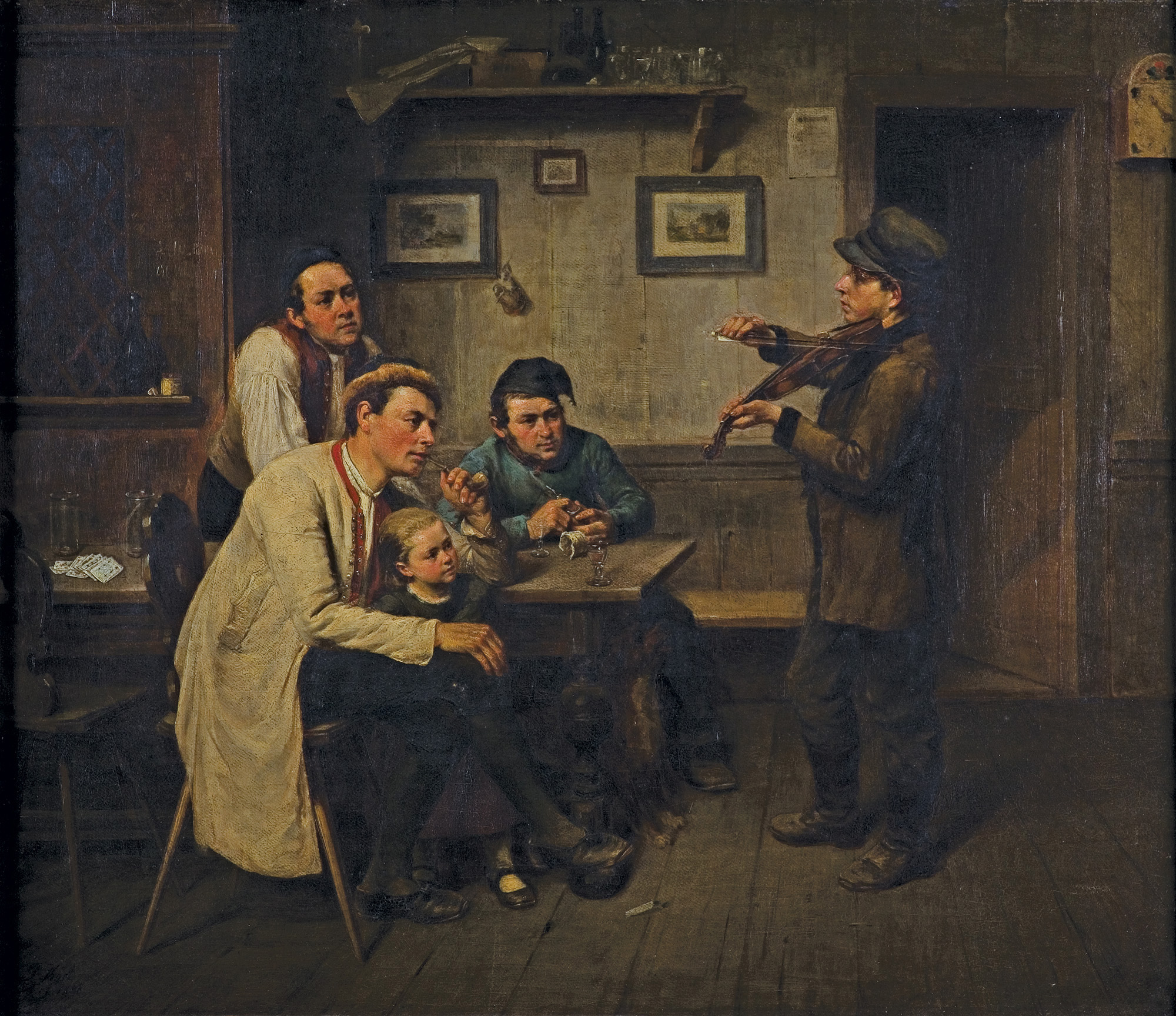 Julius Kost, WIRTUOZ SKRZYPIEC, 1868