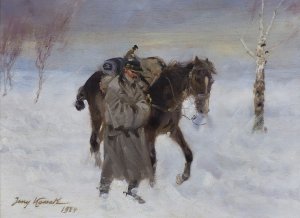 Jerzy Kossak, ODWRÓT SPOD MOSKWY, 1934