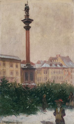 Adam Setkowicz, TARG CHOINEK POD KOLUMNĄ ZYGMUNTA, 1910