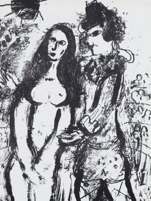 Marc Chagall, ZAKOCHANY KLAUN, 1963