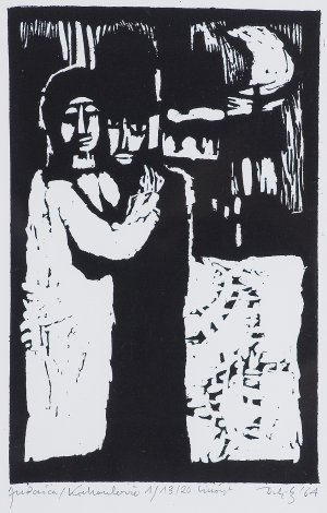 Jerzy Duda Gracz, KOCHANKOWIE 1, Z CYKLU „JUDAICA”, 1964