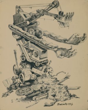 Bronisław Wojciech Linke, NIEWYKORZYSTANIE MECHANIZMÓW, 1954