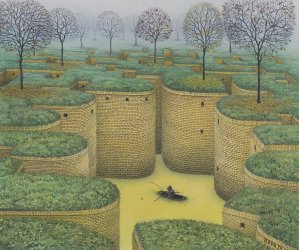 Jacek Yerka, JESIENNY POŁÓW, 2024