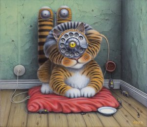 Jacek Yerka, PHONE, SWEET PHONE, 2024