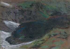 Leon Wyczółkowski, ZMARZŁY STAW POD ZAWRATEM, IX 1909