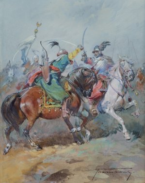 Antoni Trzeszczkowski, POTYCZKA Z TURKAMI