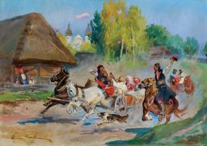 Wojciech Kossak, WESELE KRAKOWSKIE, 1930