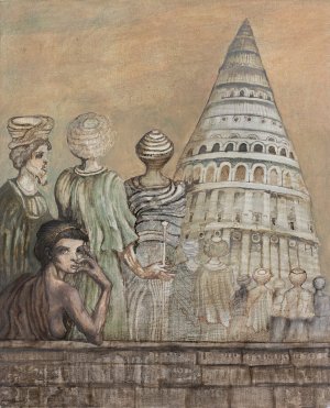 Jan Lebenstein, LA TOUR DE BABEL (WIEŻA BABEL), 1989