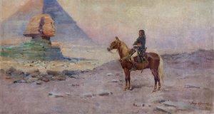 Jerzy Kossak, NAPOLEON PRZED SFINKSEM, 1929