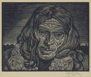 Władysław Skoczylas, GŁOWA GÓRALA (MAŁA), 1928