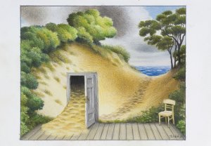 Jacek Yerka, PAMIĄTKA Z PLAŻY, 2024