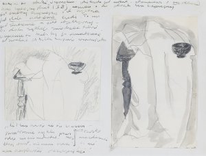Józef Czapski, MARTWA NATURA - DRAPERIA NA STOLIKU