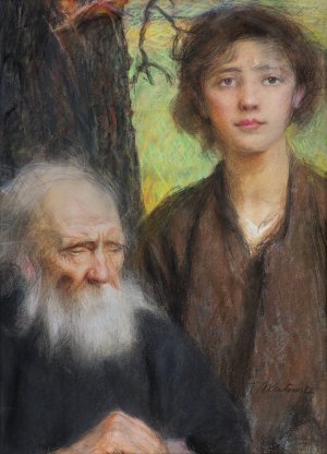 Teodor Axentowicz, STAROŚĆ I MŁODOŚĆ