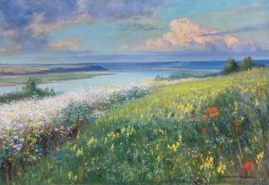 Wawrzyniec Chorembalski, PEJZAŻ Z RZEKĄ, 1954