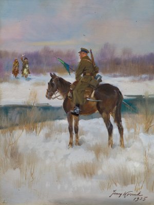 Jerzy Kossak, UŁAN NA WIDECIE, 1935