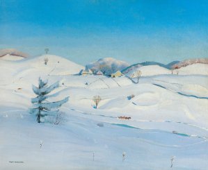 Rafał Malczewski, ZIMOWY PEJZAŻ, OK. 1945