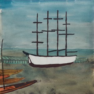 Andrzej Wróblewski, ŻAGLOWIEC, 1948