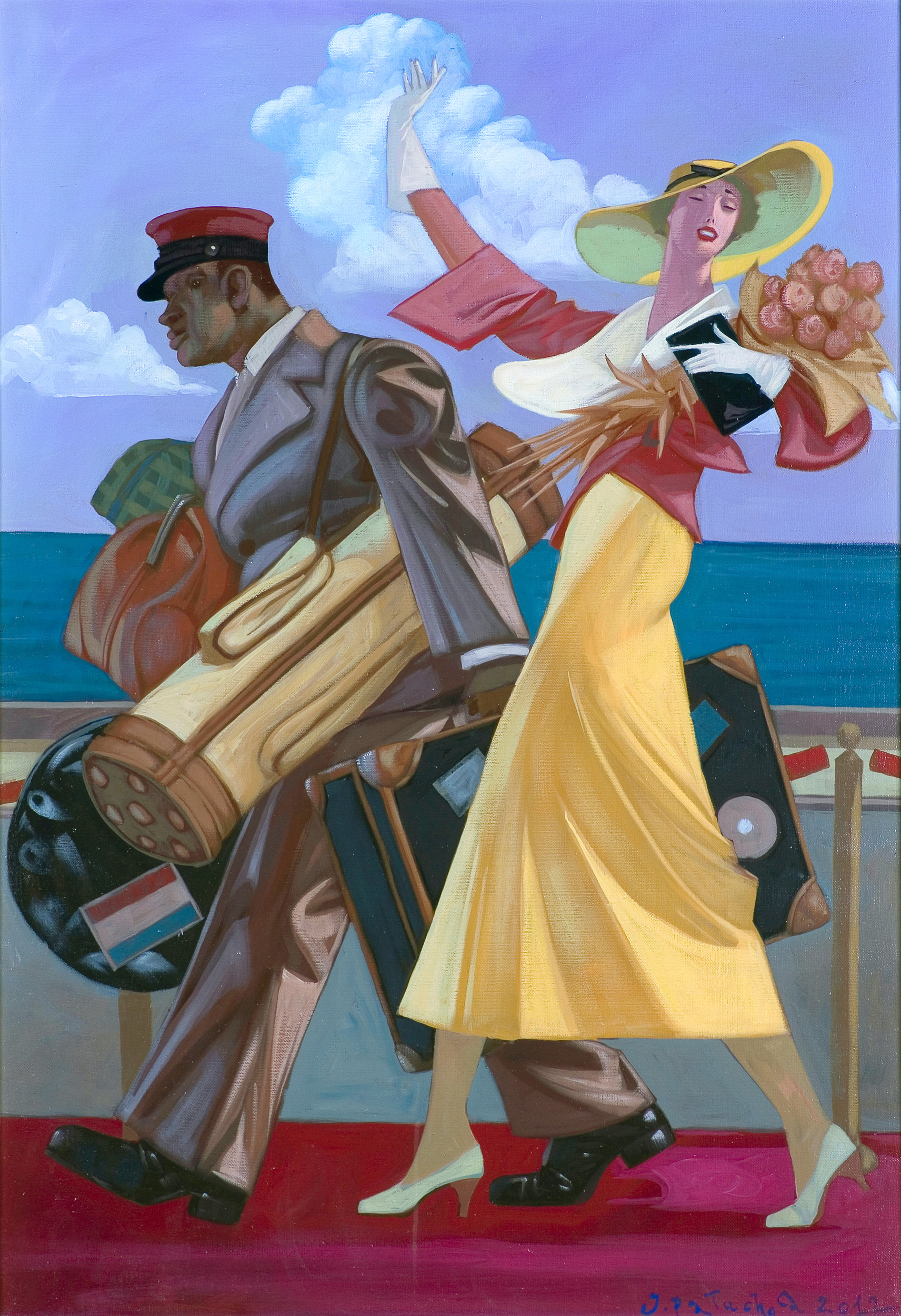 Jacek Pałucha, TOURNÉE, 2012, olej, płótno Jacek Pałucha, TOURNÉE, 2012
