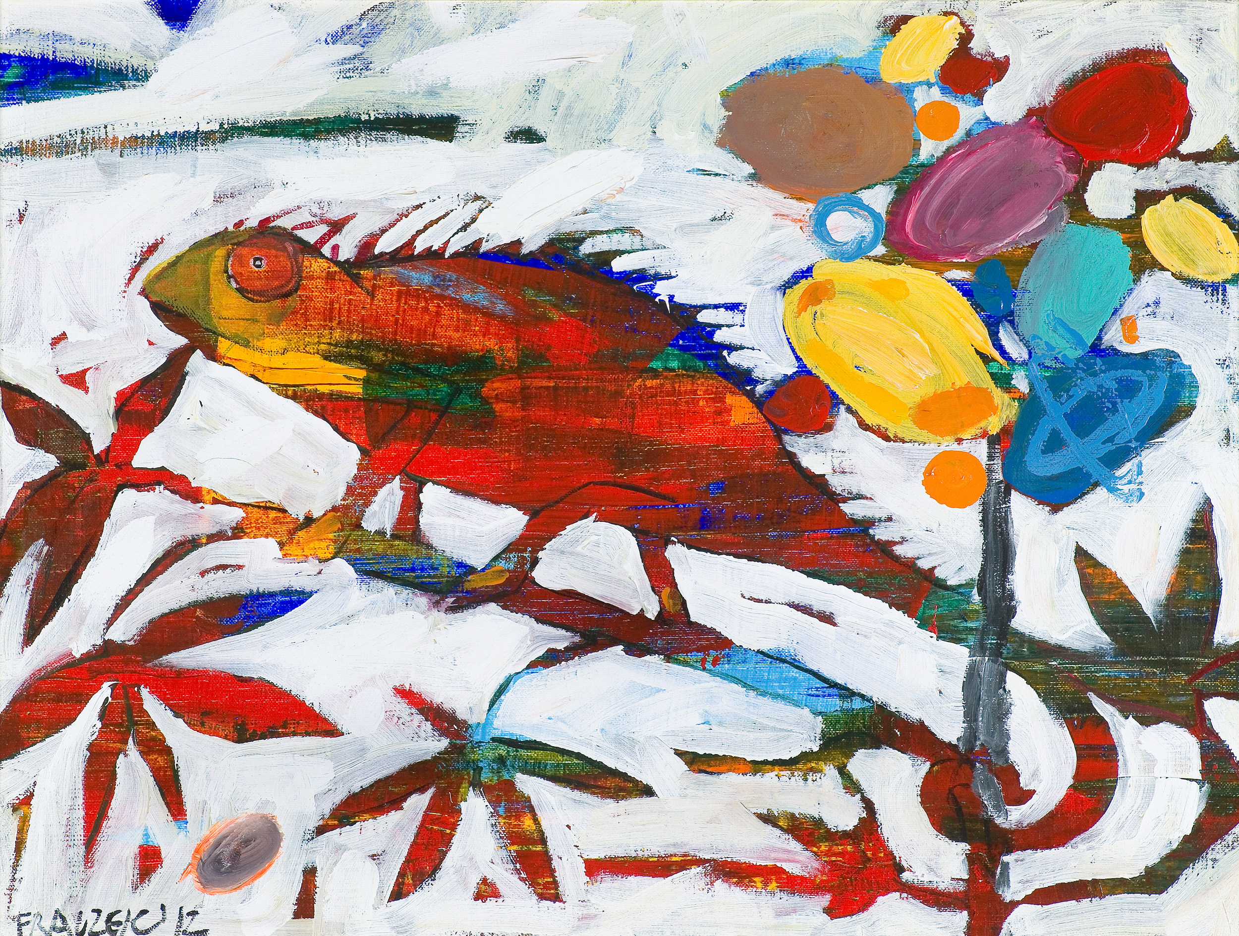 Bartosz Frączek, KAMELEON, 2012, olej, płótno Bartosz Frączek, KAMELEON, 2012