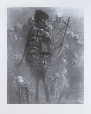Zdzisław Beksiński, BEZ TYTUŁU, 1973/2005, giclée, papier Zdzisław Beksiński, BEZ TYTUŁU, 1973/2005