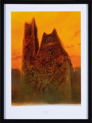 Zdzisław Beksiński, INKOGRAFIA Z-5-88 3/10, inkografia, papier Zdzisław Beksiński, INKOGRAFIA Z-5-88 3/10