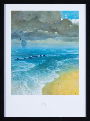 Zdzisław Beksiński, INKOGRAFIA Z-14-87 3/10, inkografia, papier Zdzisław Beksiński, INKOGRAFIA Z-14-87 3/10