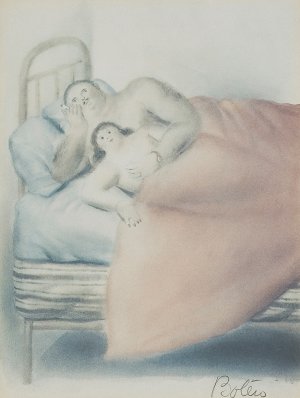 Fernando Botero, ROZPUSTA (LUSSURIA), 1983, litografia barwna, papier Fernando Botero, ROZPUSTA (LUSSURIA), 1983