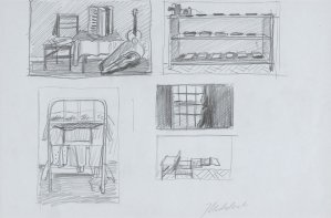 Jarosław Modzelewski, SZKICE DO OBRAZÓW Z CYKLU „KINDERHEIM”, 2002