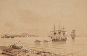 Iwan Konstantinowicz Ajwazowski, ŻAGLOWCE U WYBRZEŻA, LATA 40. XIX W.