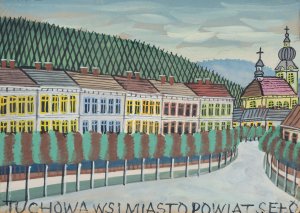  Nikifor Krynicki, WIDOK Z TUCHOWA