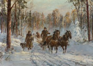 Władysław Chmieliński (Stachowicz), MYŚLIWI W LESIE