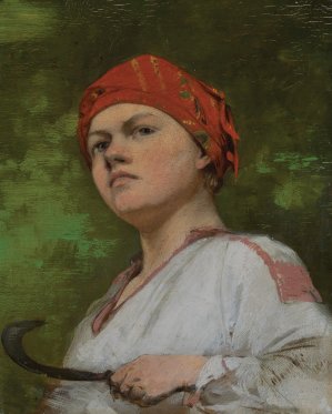 Roman Kochanowski, DZIEWCZYNA Z SIERPEM, 1882